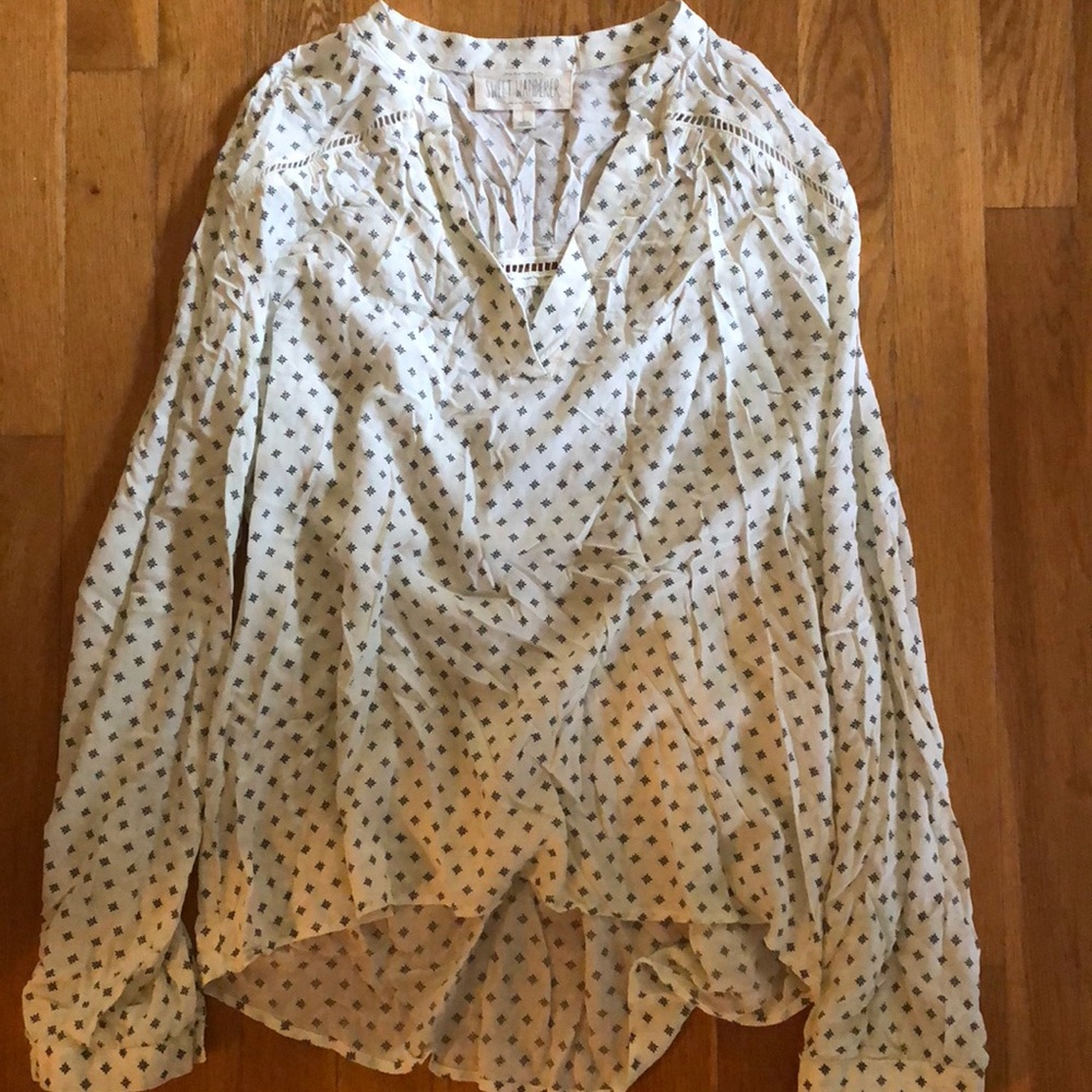 White Patterned Blouse